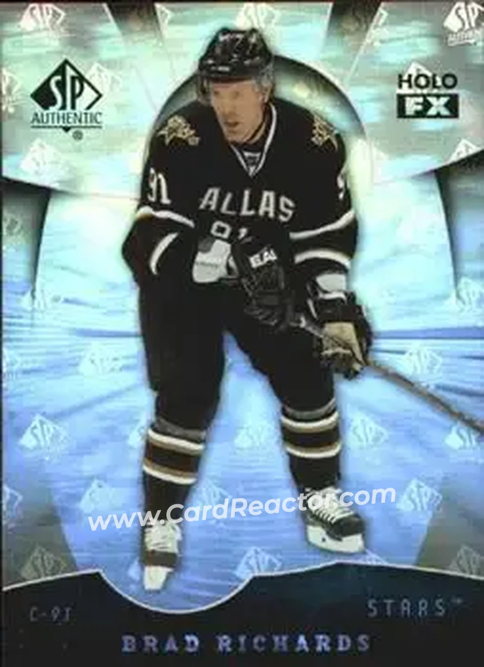 2008-09 SP Authentic - Holoview FX #FX56 - Brad Richards - Dallas Stars - Front