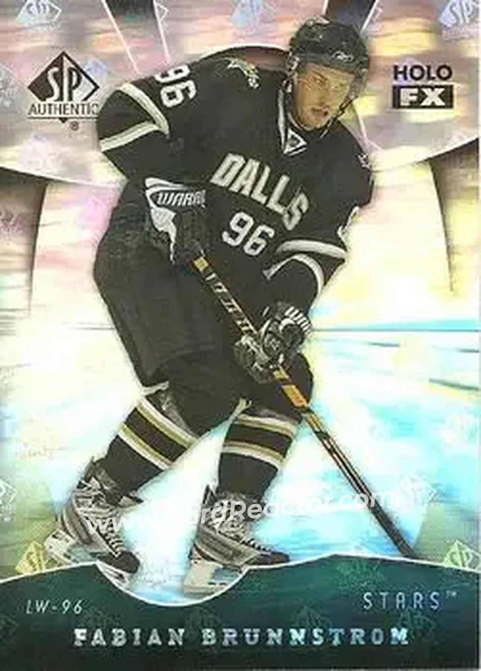 2008-09 SP Authentic - Holoview FX #FX62 - Fabian Brunnstrom - Dallas Stars - Front 2008-09 SP Authentic - Holoview FX #FX62 - Fabian Brunnstrom - Dallas Stars - Front