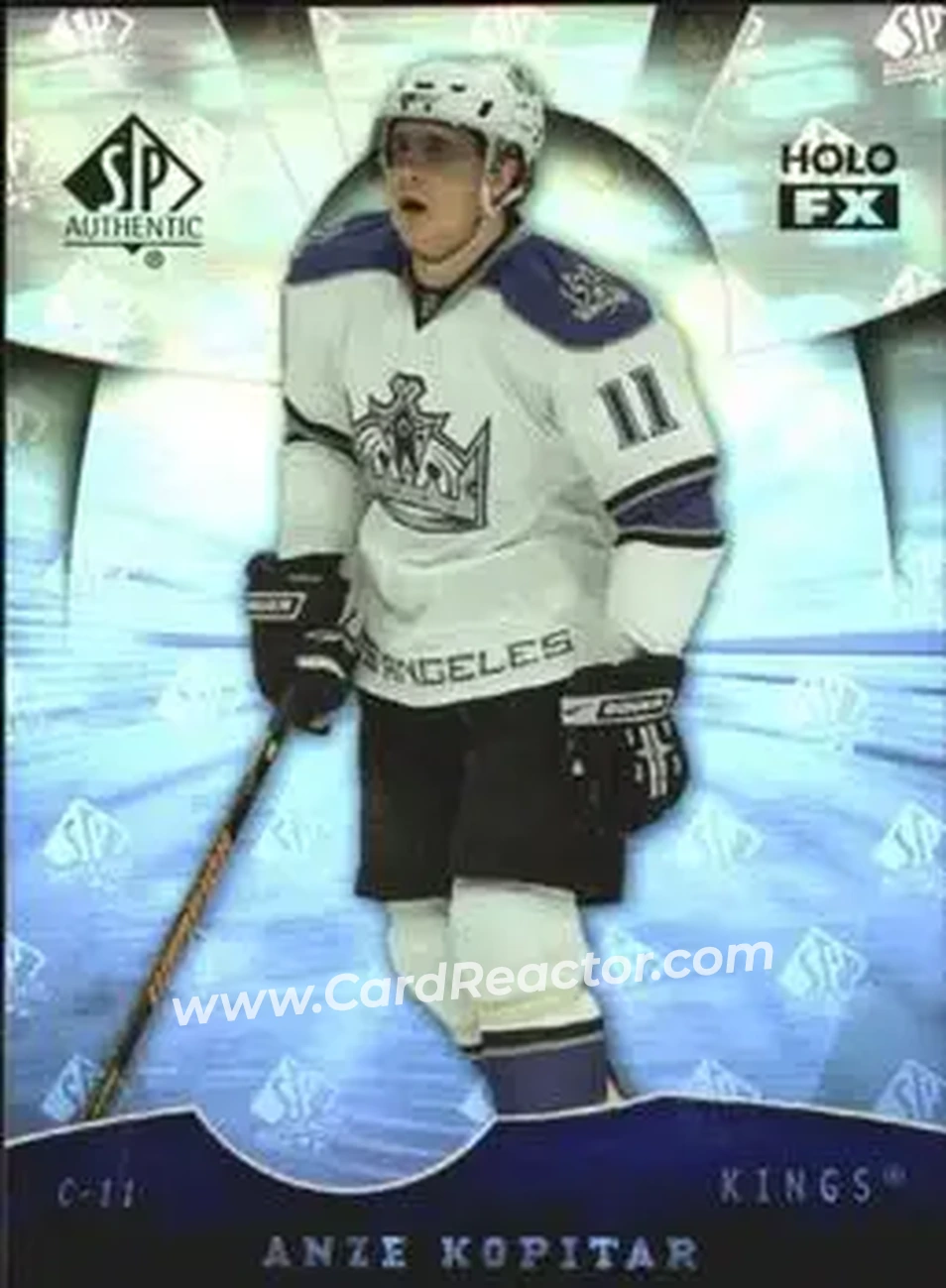 2008-09 SP Authentic - Holoview FX #FX63 - Anze Kopitar - Los Angeles Kings - Front