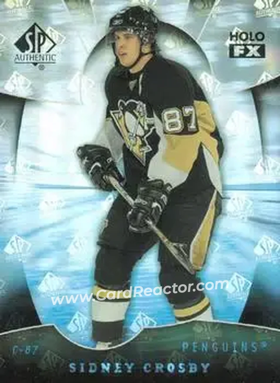 2008-09 SP Authentic - Holoview FX #FX75 - Sidney Crosby - Pittsburgh Penguins - Front 2008-09 SP Authentic - Holoview FX #FX75 - Sidney Crosby - Pittsburgh Penguins - Front