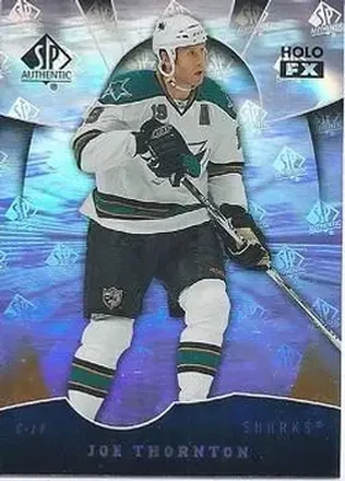 2008-09 SP Authentic - Holoview FX #FX77 - Joe Thornton - San Jose Sharks