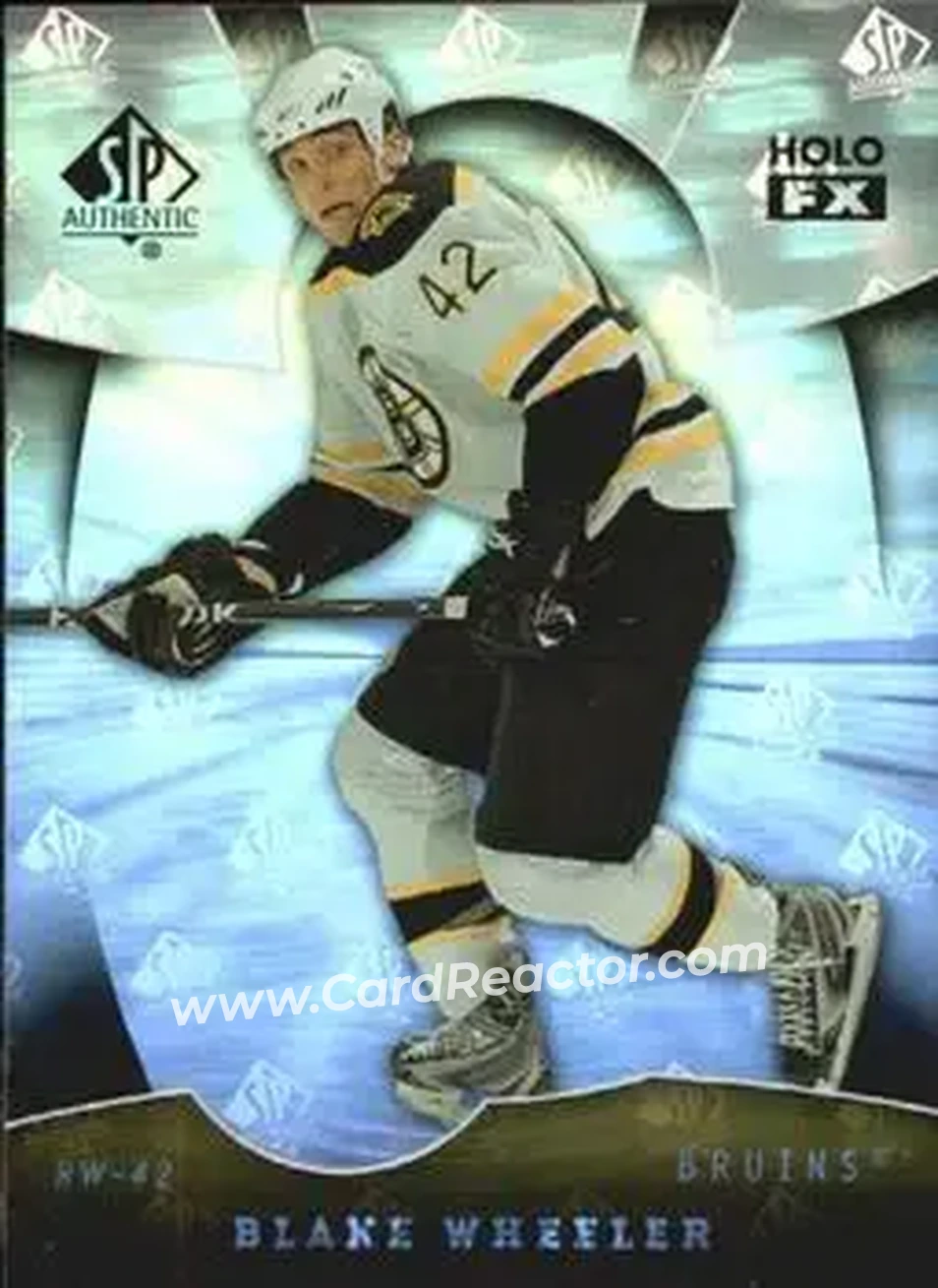 2008-09 SP Authentic - Holoview FX #FX78 - Blake Wheeler - Boston Bruins - Front
