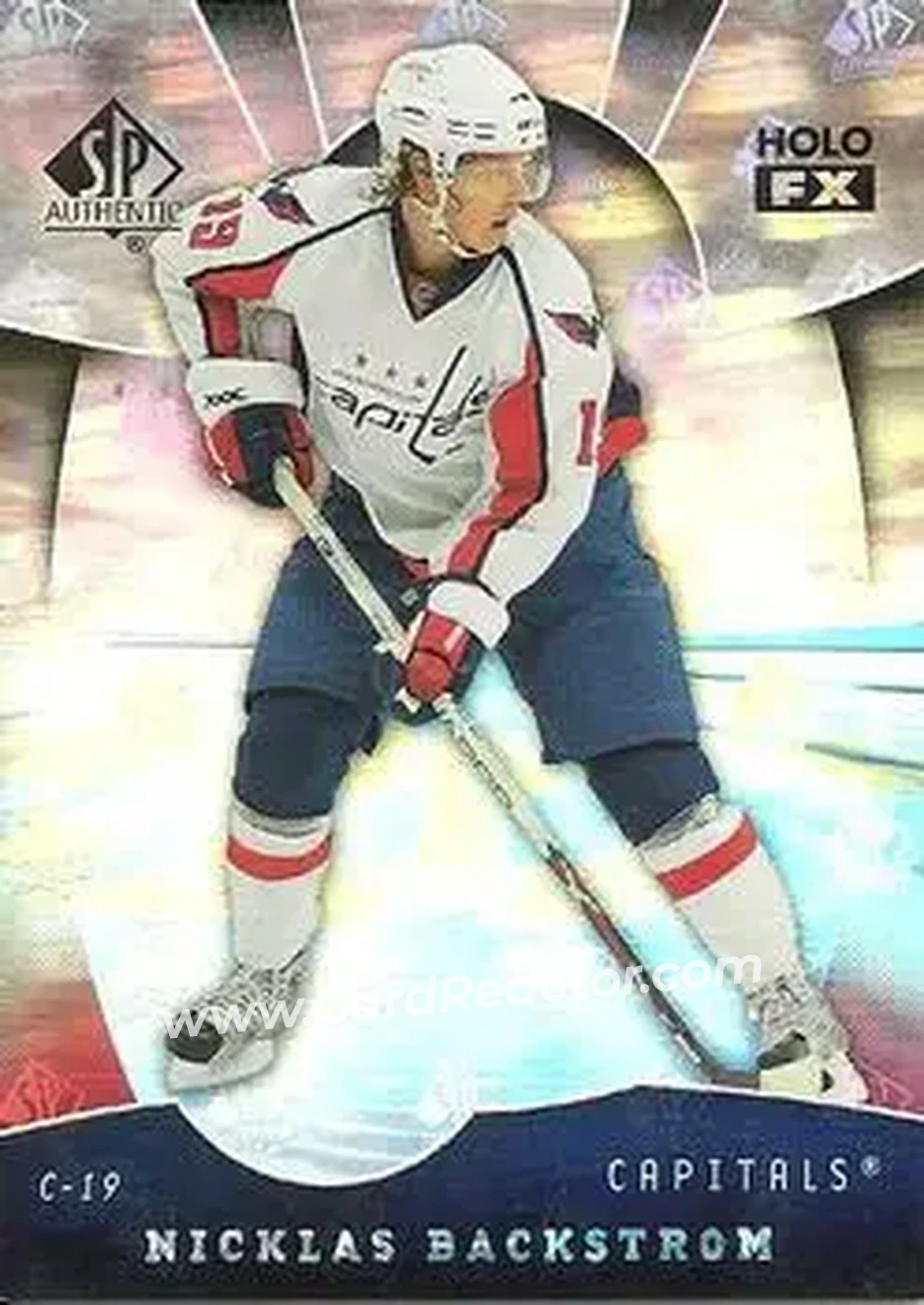 2008-09 SP Authentic - Holoview FX #FX84 - Nicklas Backstrom - Washington Capitals - Back