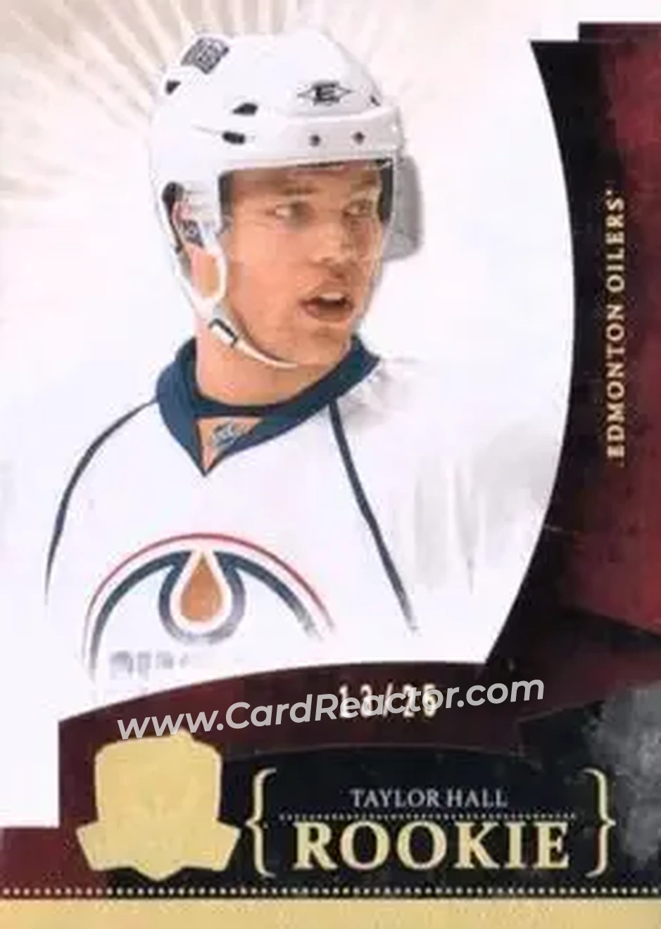 2010-11 Upper Deck The Cup - Gold #180 - Taylor Hall - Edmonton Oilers - Front 2010-11 Upper Deck The Cup - Gold #180 - Taylor Hall - Edmonton Oilers - Front