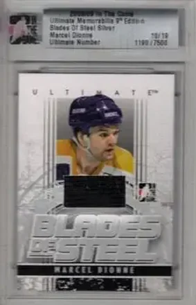2008-09 In The Game Ultimate Memorabilia - Blades of Steel #NNO - Marcel Dionne - Los Angeles Kings