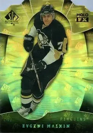 2008-09 SP Authentic - Holoview FX Die Cut #FX73 - Evgeni Malkin - Pittsburgh Penguins