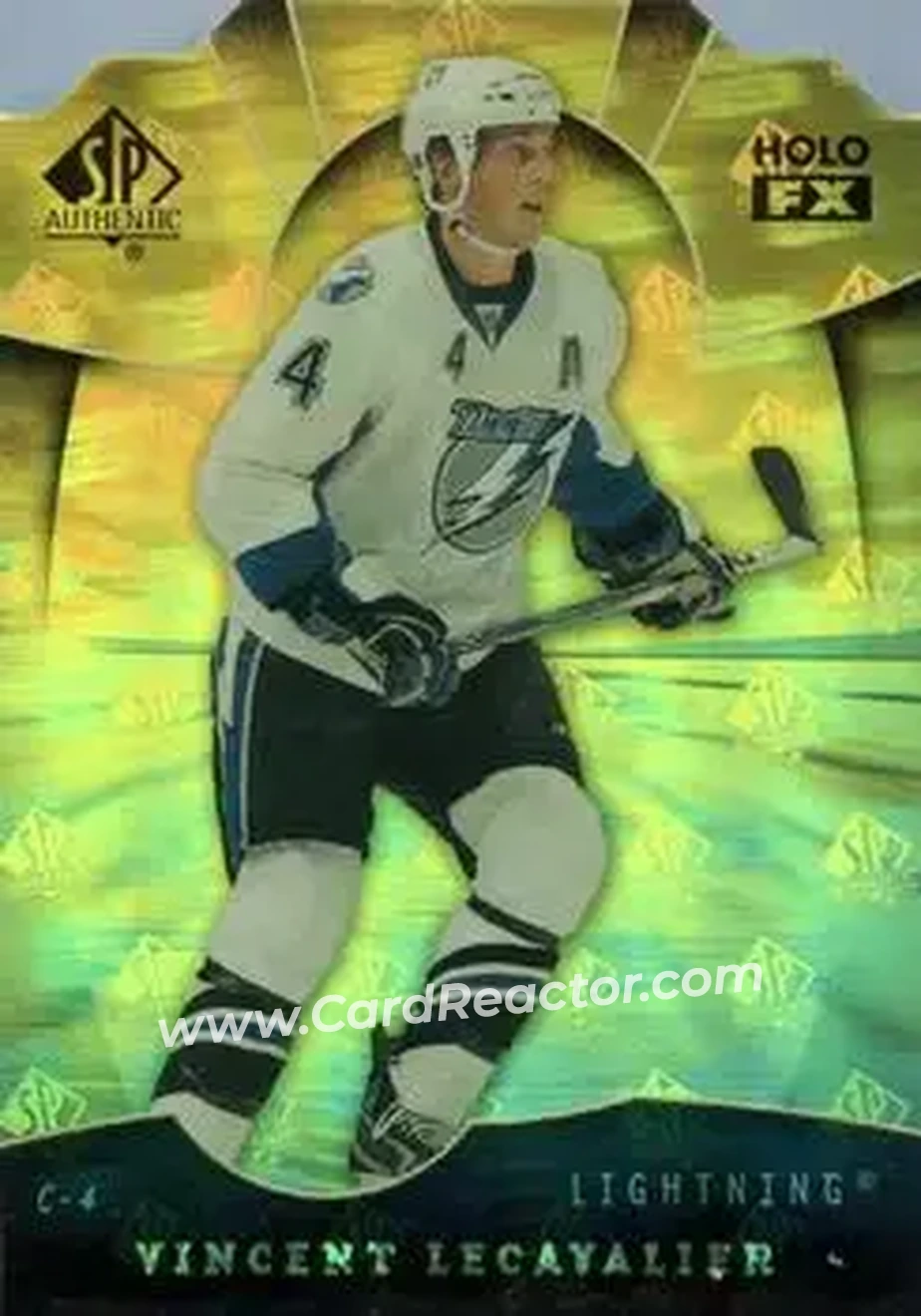 2008-09 SP Authentic - Holoview FX Die Cut #FX79 - Vincent Lecavalier - Tampa Bay Lightning - Front