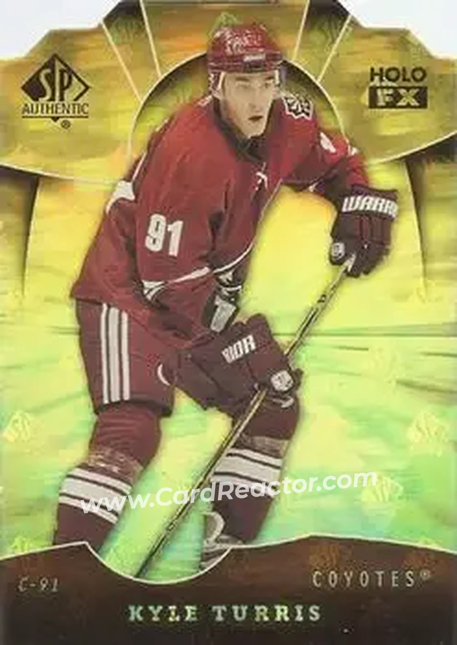 2008-09 SP Authentic - Holoview FX Die Cut #FX80 - Kyle Turris - Phoenix Coyotes - Front