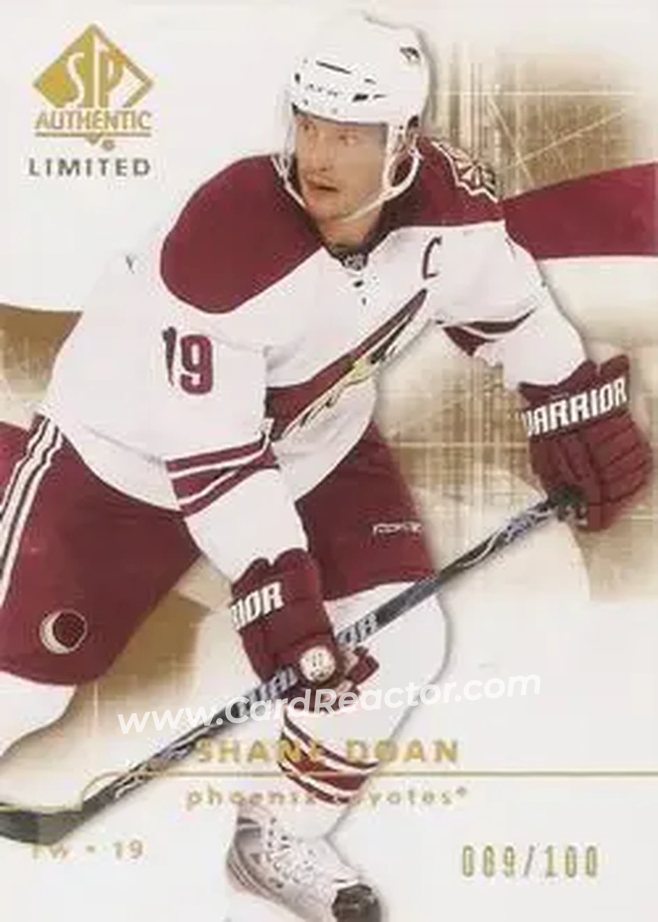 2008-09 SP Authentic - Limited #12 - Shane Doan - Phoenix Coyotes - Front