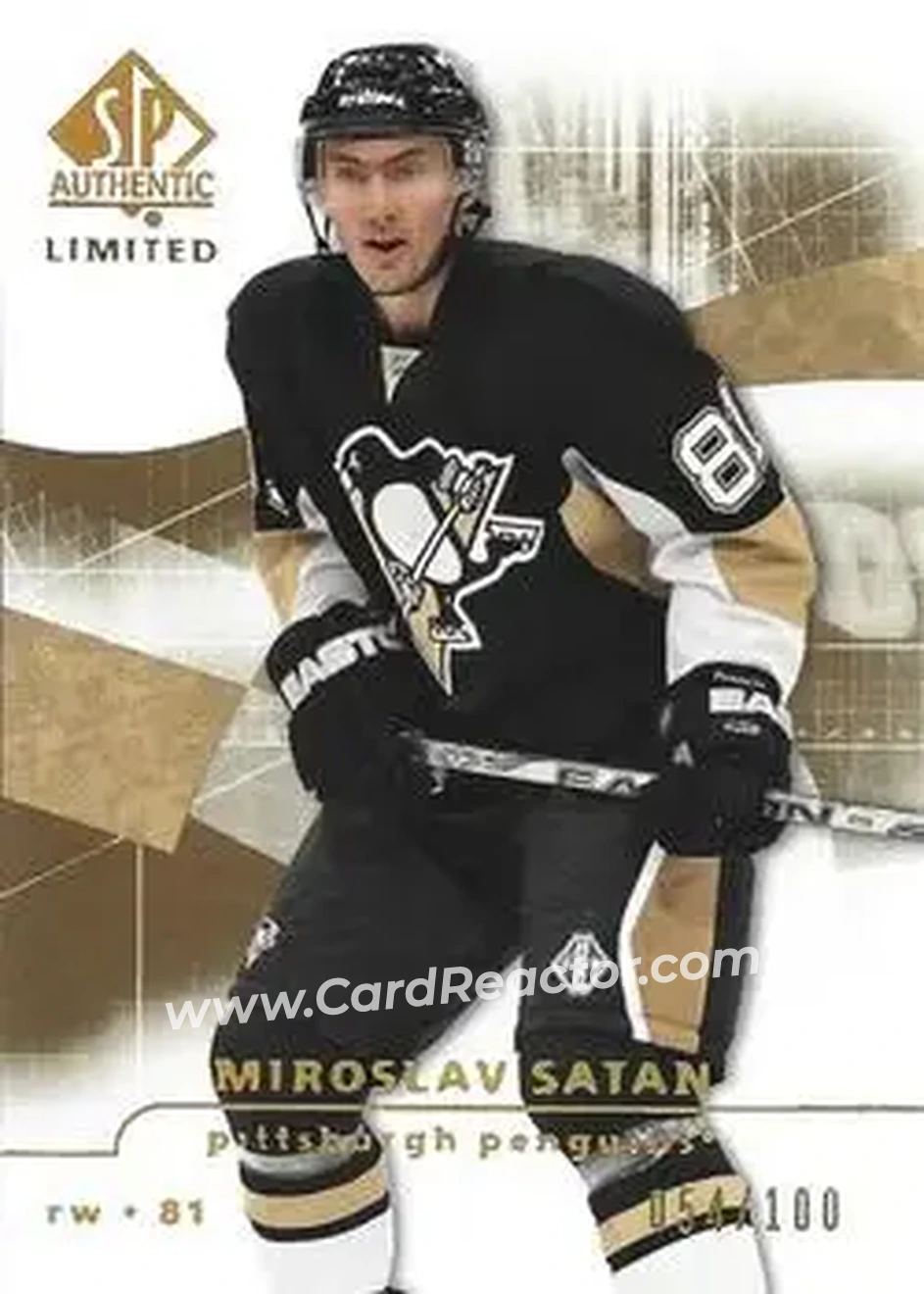 2008-09 SP Authentic - Limited #48 - Miroslav Satan - Pittsburgh Penguins