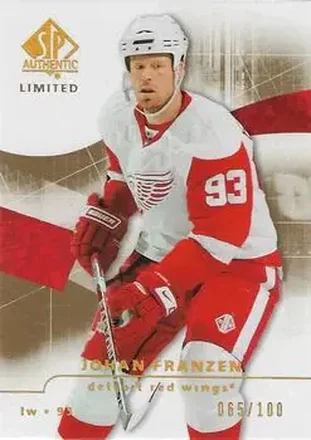 2008-09 SP Authentic - Limited #57 - Johan Franzen - Detroit Red Wings