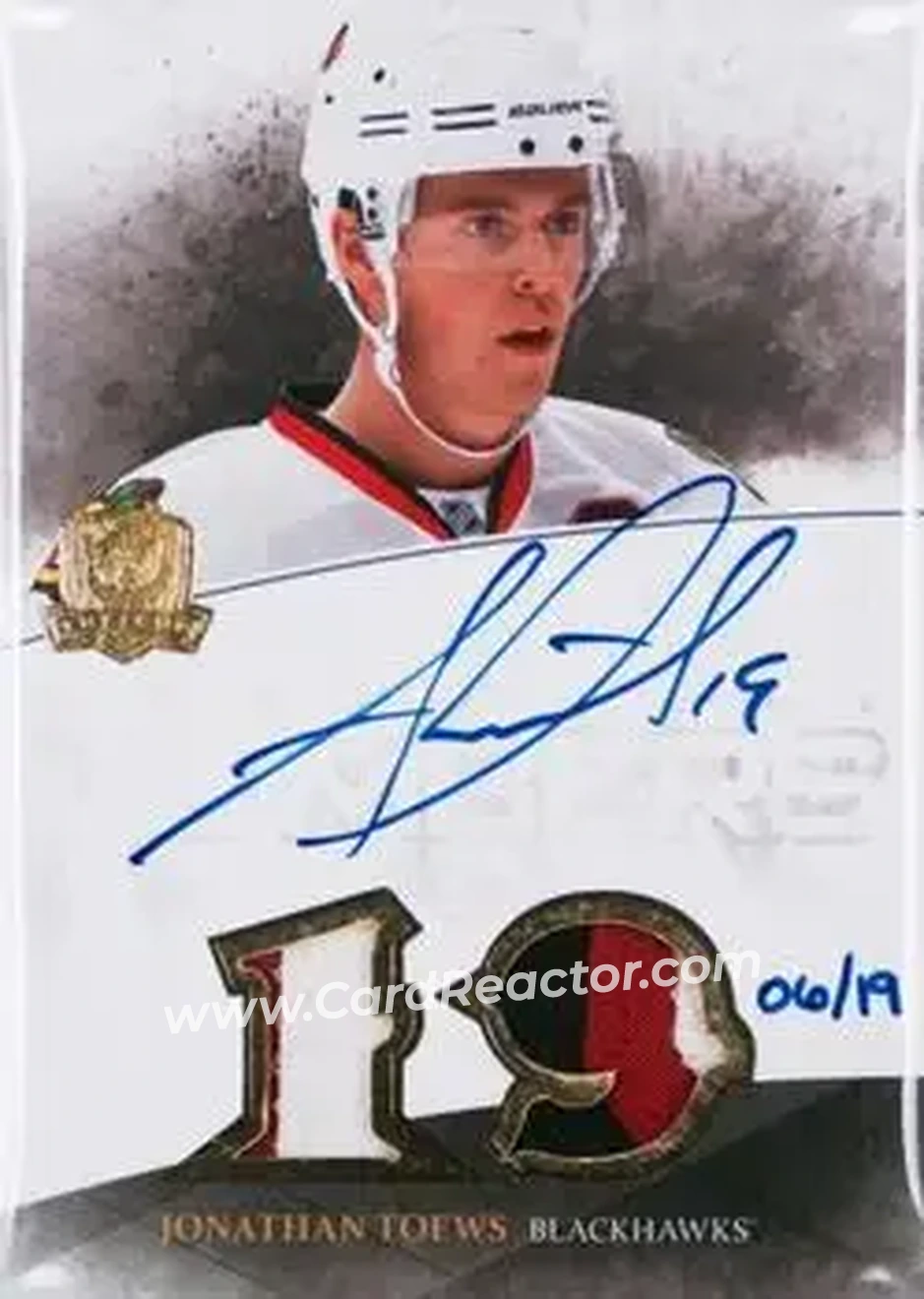 2010-11 Upper Deck The Cup - Honorable Numbers #HN-JT - Jonathan Toews - Chicago Blackhawks - Front