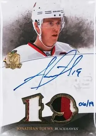 2010-11 Upper Deck The Cup - Honorable Numbers #HN-JT - Jonathan Toews - Chicago Blackhawks