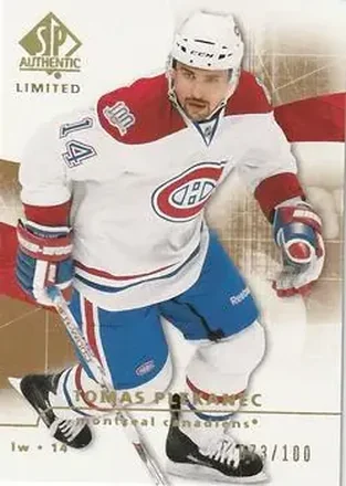 2008-09 SP Authentic - Limited #70 - Tomas Plekanec - Montreal Canadiens