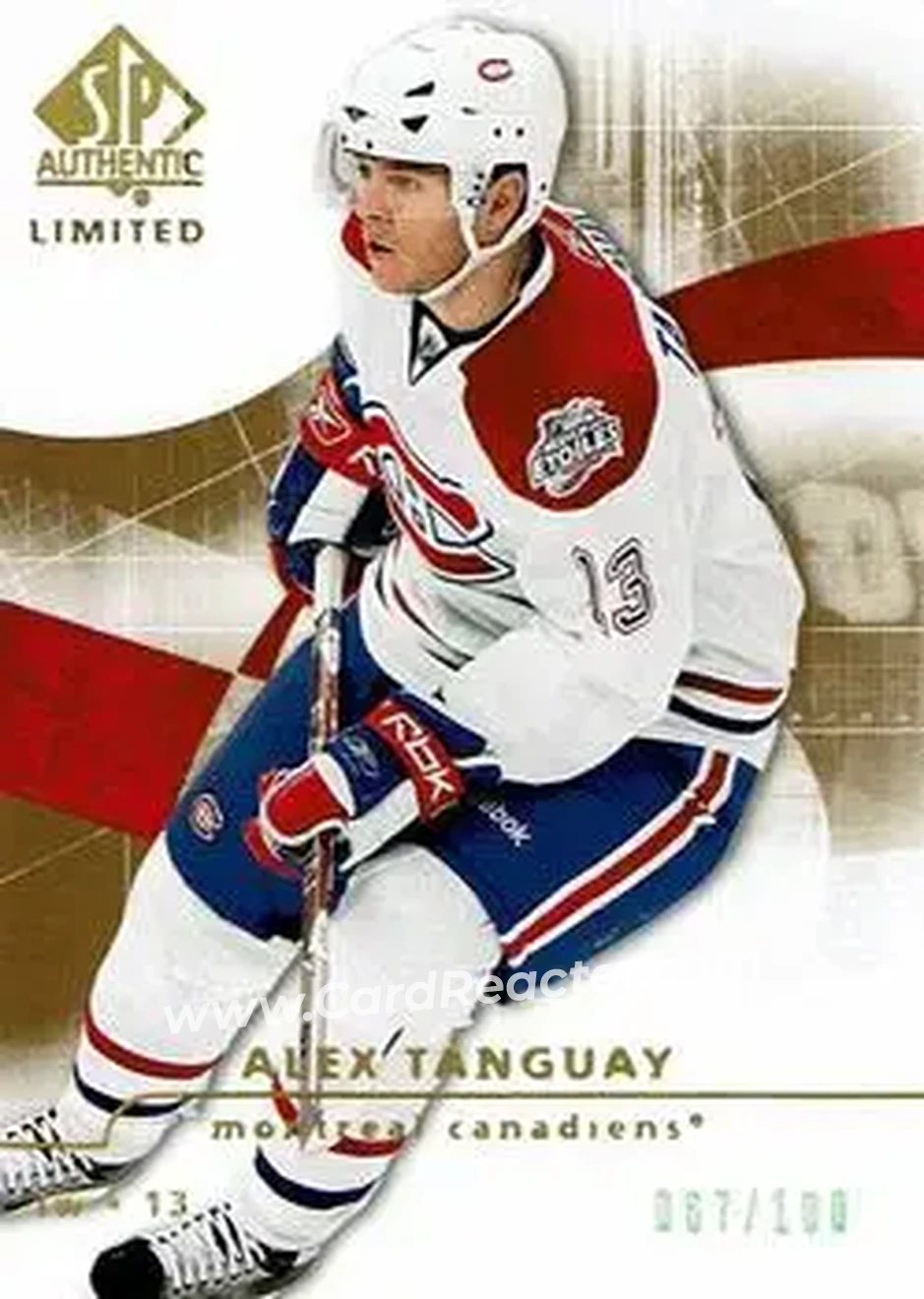 2008-09 SP Authentic - Limited #98 - Alex Tanguay - Montreal Canadiens - Front