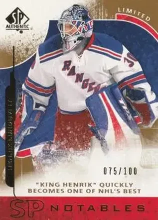 2008-09 SP Authentic - Limited #116 - Henrik Lundqvist - New York Rangers