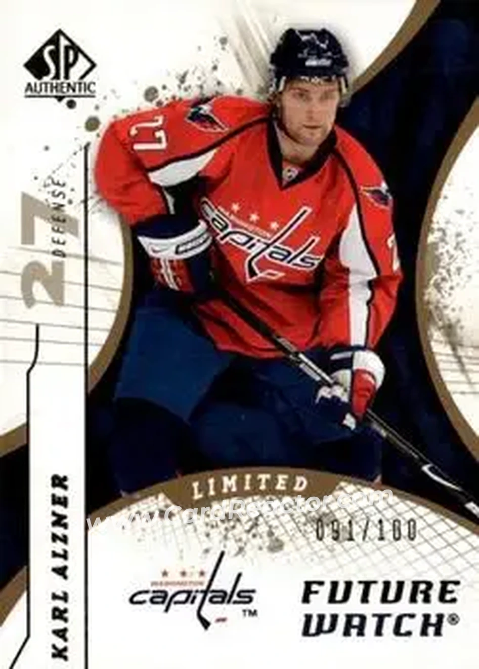 2008-09 SP Authentic - Limited #163 - Karl Alzner - Washington Capitals - Front