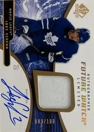 2008-09 SP Authentic - Auto Future Watch Limited Patch Variation #191 - Luke Schenn - Toronto Maple Leafs