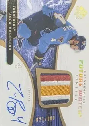 2008-09 SP Authentic - Auto Future Watch Limited Patch Variation #192 - Zach Bogosian - Atlanta Thrashers
