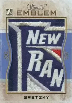 2008-09 In The Game Ultimate Memorabilia - Emblems #58 - Wayne Gretzky - New York Rangers