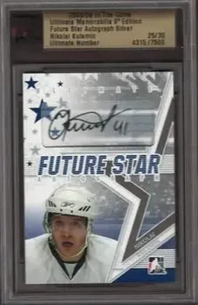 2008-09 In The Game Ultimate Memorabilia - Future Stars Autographs #NNO - Nikolai Kulemin