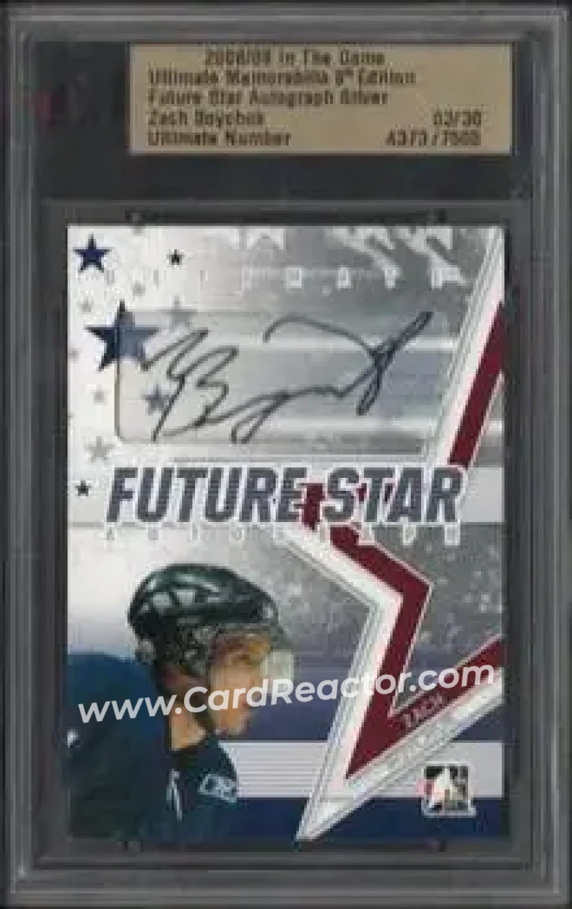 2008-09 In The Game Ultimate Memorabilia - Future Stars Autographs #NNO - Zach Boychuk - Lethbridge Hurricanes - Front