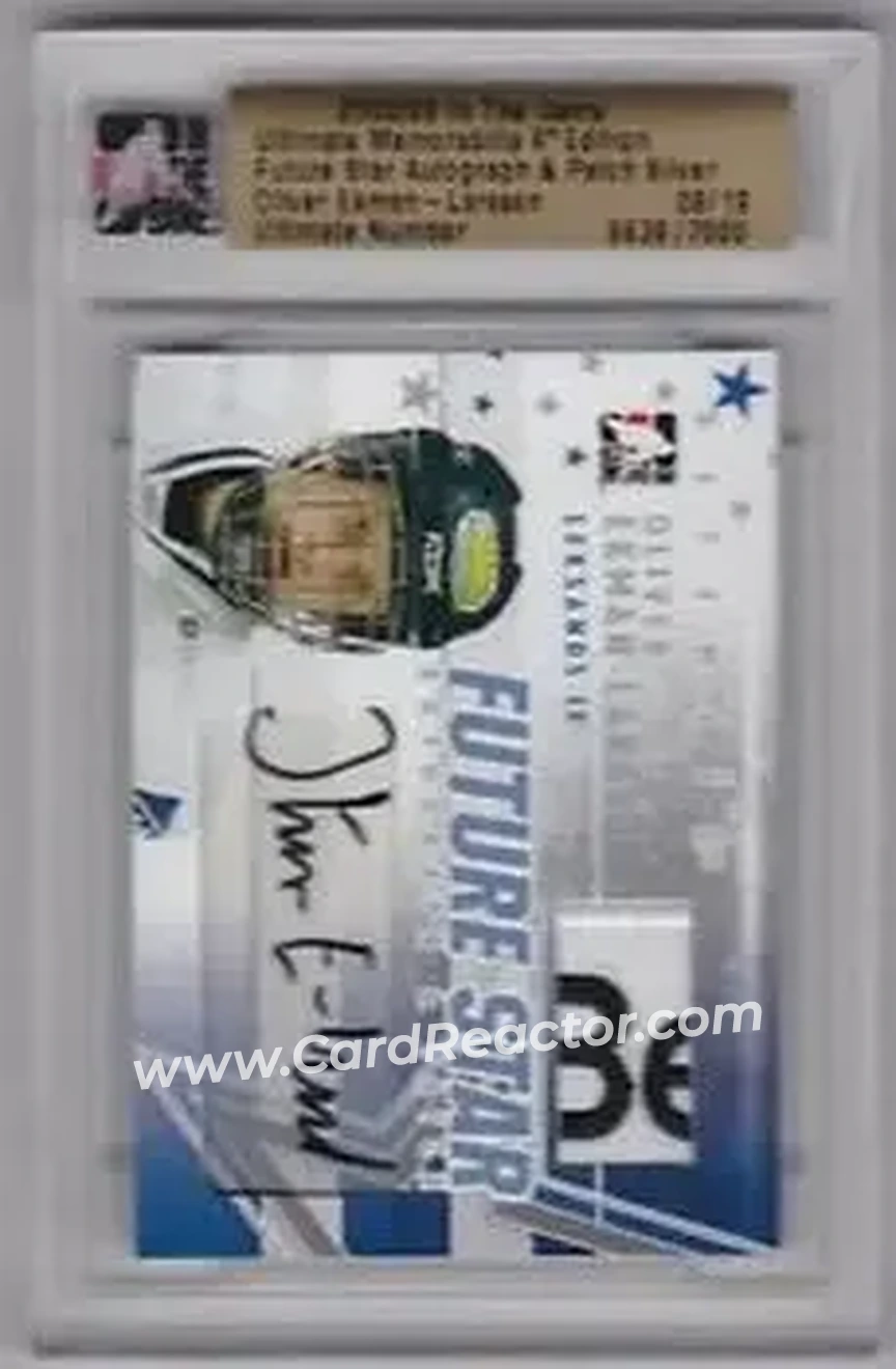 2008-09 In The Game Ultimate Memorabilia - Future Stars Patches Autographs #NNO - Oliver Ekman-Larsson - Leksands IF - Front