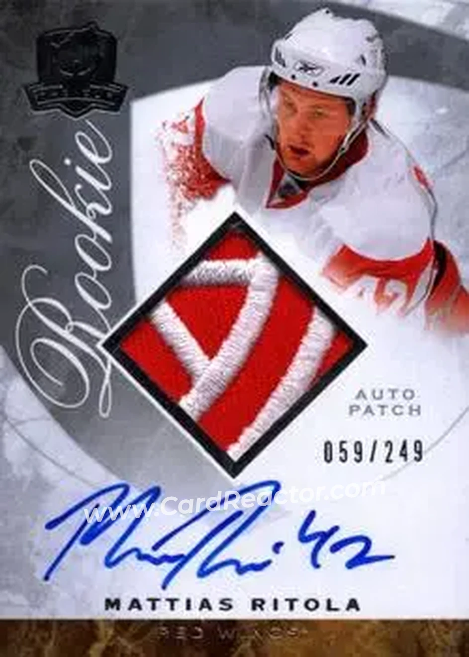 2008-09 Upper Deck The Cup #100 - Mattias Ritola - Detroit Red Wings - Front 2008-09 Upper Deck The Cup #100 - Mattias Ritola - Detroit Red Wings - Front