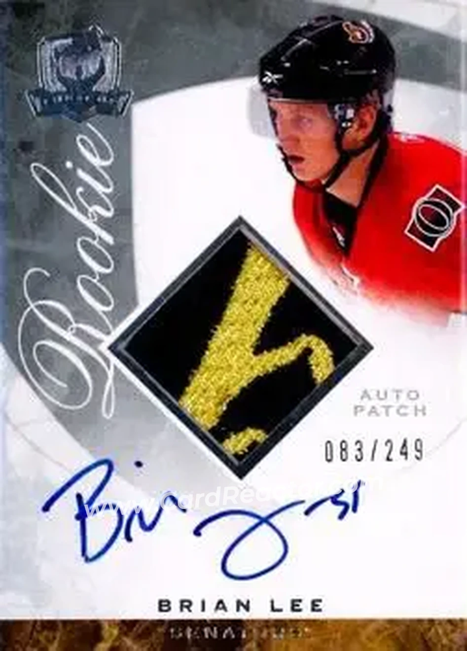 2008-09 Upper Deck The Cup #123 - Brian Lee - Ottawa Senators - Front