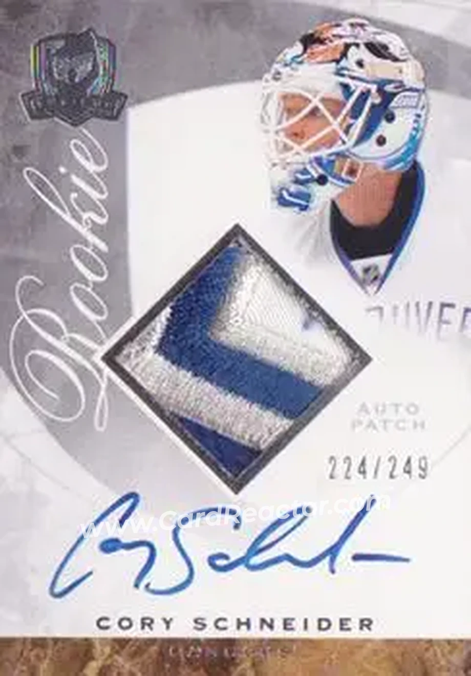 2008-09 Upper Deck The Cup #143 - Cory Schneider - Vancouver Canucks - Front