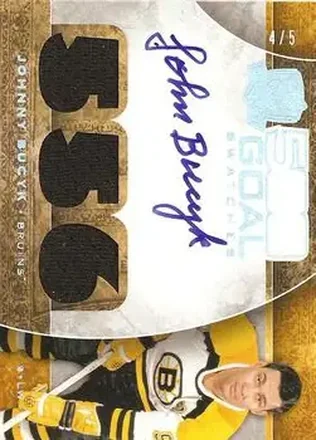 2008-09 Upper Deck The Cup - 500 Goal Club Swatches #500GC-BU - Johnny Bucyk - Boston Bruins