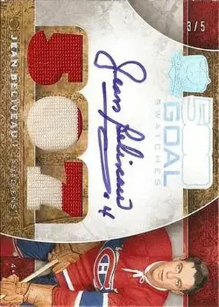 2008-09 Upper Deck The Cup - 500 Goal Club Swatches #500GC-JB - Jean Beliveau - Montreal Canadiens