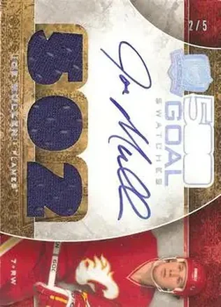 2008-09 Upper Deck The Cup - 500 Goal Club Swatches #500GC-JM - Joey Mullen - Calgary Flames