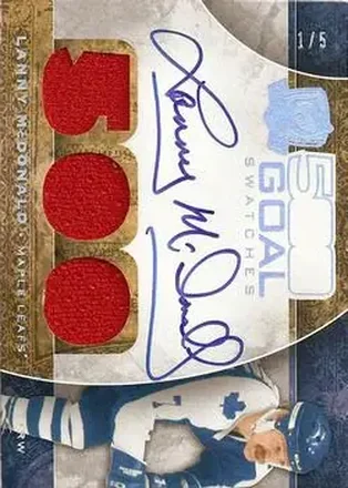 2008-09 Upper Deck The Cup - 500 Goal Club Swatches #500GC-LM - Lanny McDonald - Toronto Maple Leafs