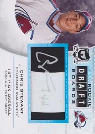 2008-09 Upper Deck The Cup - Auto Draft Boards #DB-CS - Chris Stewart - Colorado Avalanche