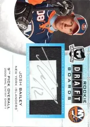 2008-09 Upper Deck The Cup - Auto Draft Boards #DB-JB - Josh Bailey - New York Islanders