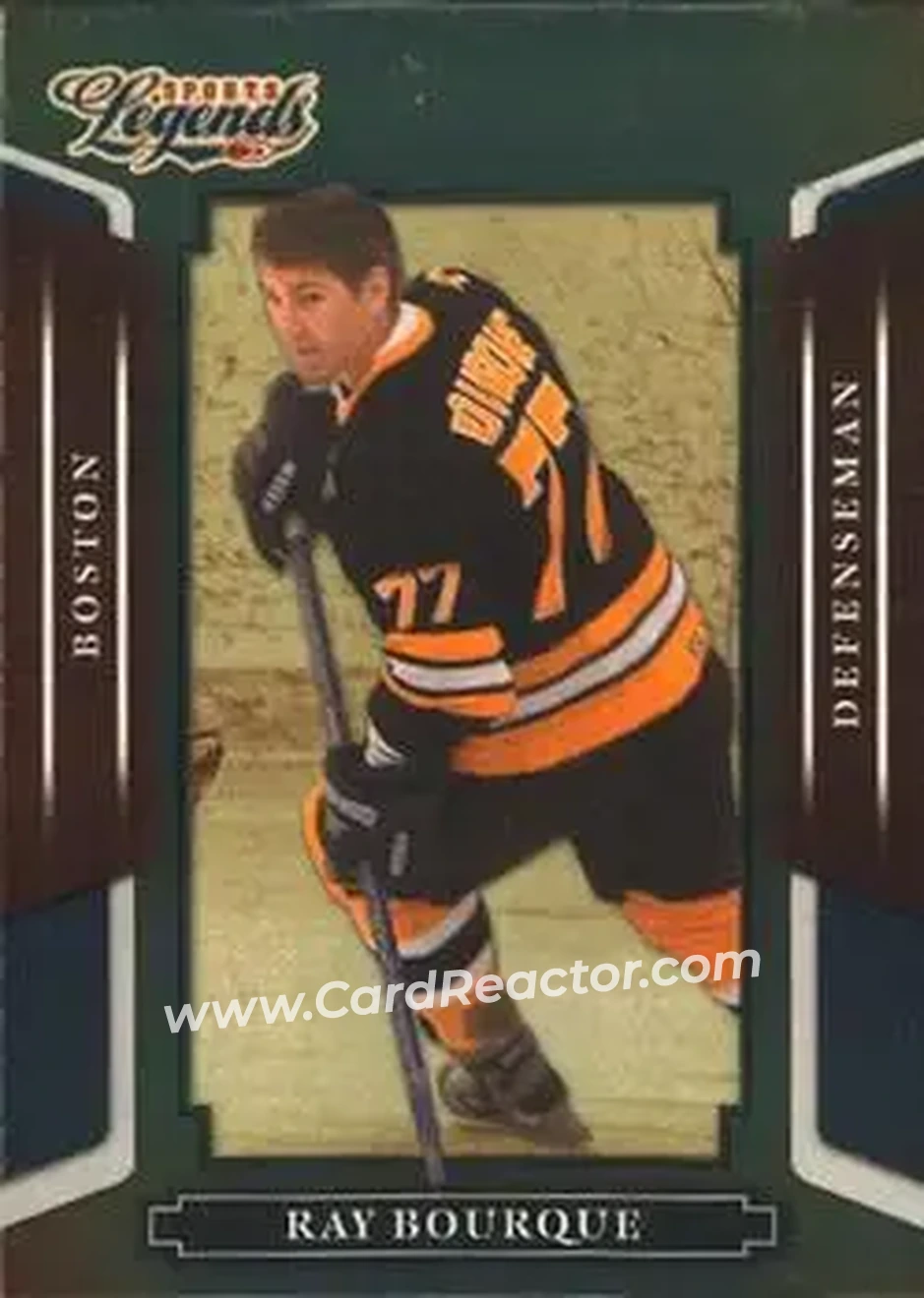 2008 Donruss Sports Legends #17 - Ray Bourque - Boston Bruins - Front
