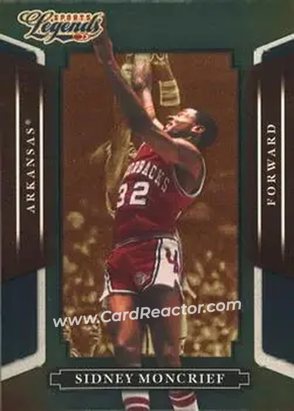 2008 Donruss Sports Legends #26 - Sidney Moncrief - Arkansas Razorbacks - Front