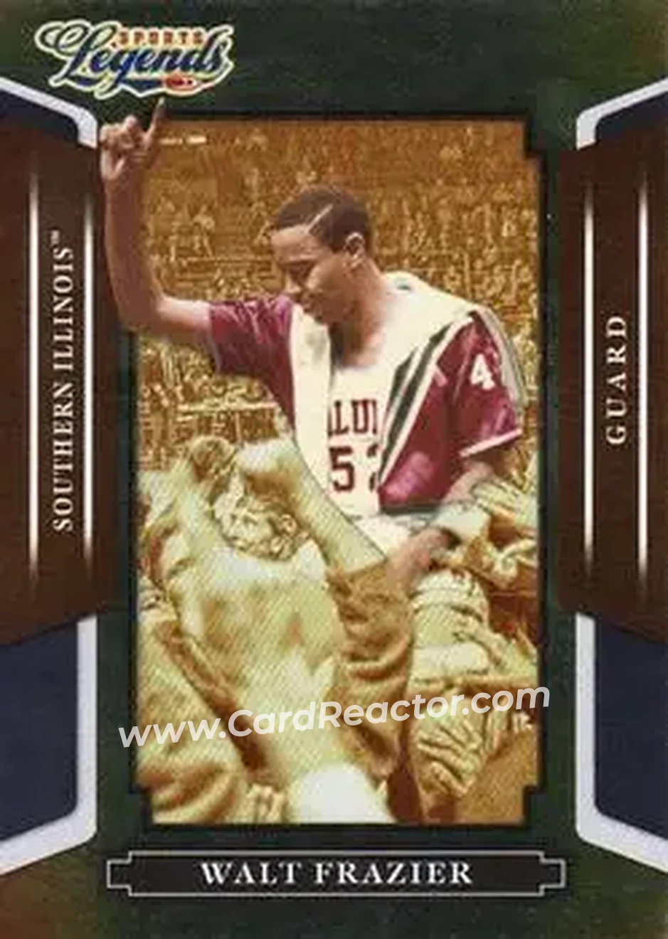 2008 Donruss Sports Legends #32 - Walt Frazier - Southern Illinois Salukis - Front