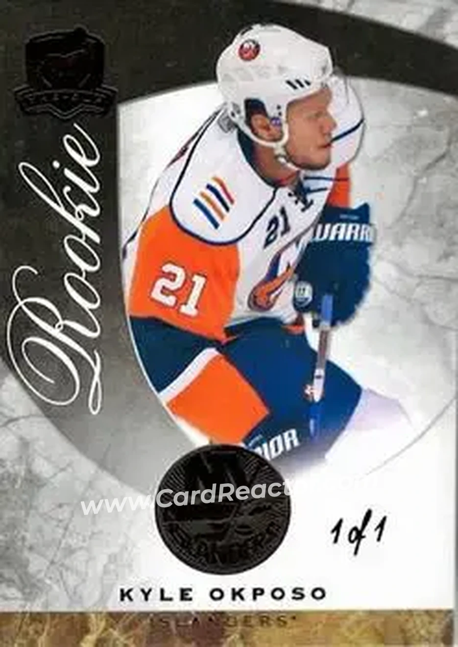 2008-09 Upper Deck The Cup - Black #120 - Kyle Okposo - New York Islanders - Front 2008-09 Upper Deck The Cup - Black #120 - Kyle Okposo - New York Islanders - Front