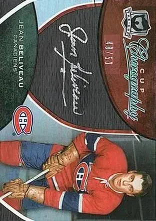 2008-09 Upper Deck The Cup - Cup Chirography #CC-JB - Jean Beliveau - Montreal Canadiens