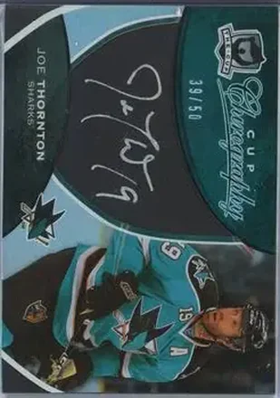 2008-09 Upper Deck The Cup - Cup Chirography #CC-JT - Joe Thornton - San Jose Sharks