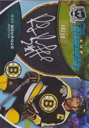 2008-09 Upper Deck The Cup - Cup Chirography #CC-RB - Ray Bourque - Boston Bruins