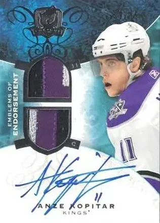2008-09 Upper Deck The Cup - Emblems of Endorsement #EE-AK - Anze Kopitar - Los Angeles Kings
