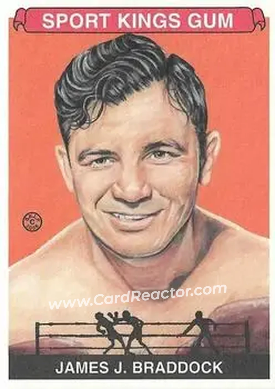 2008 Sportkings Series B #70 - James Braddock - Front
