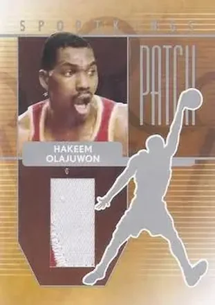 2008 Sportkings Series B - Patch Silver #P-09 - Hakeem Olajuwon - Houston Rockets