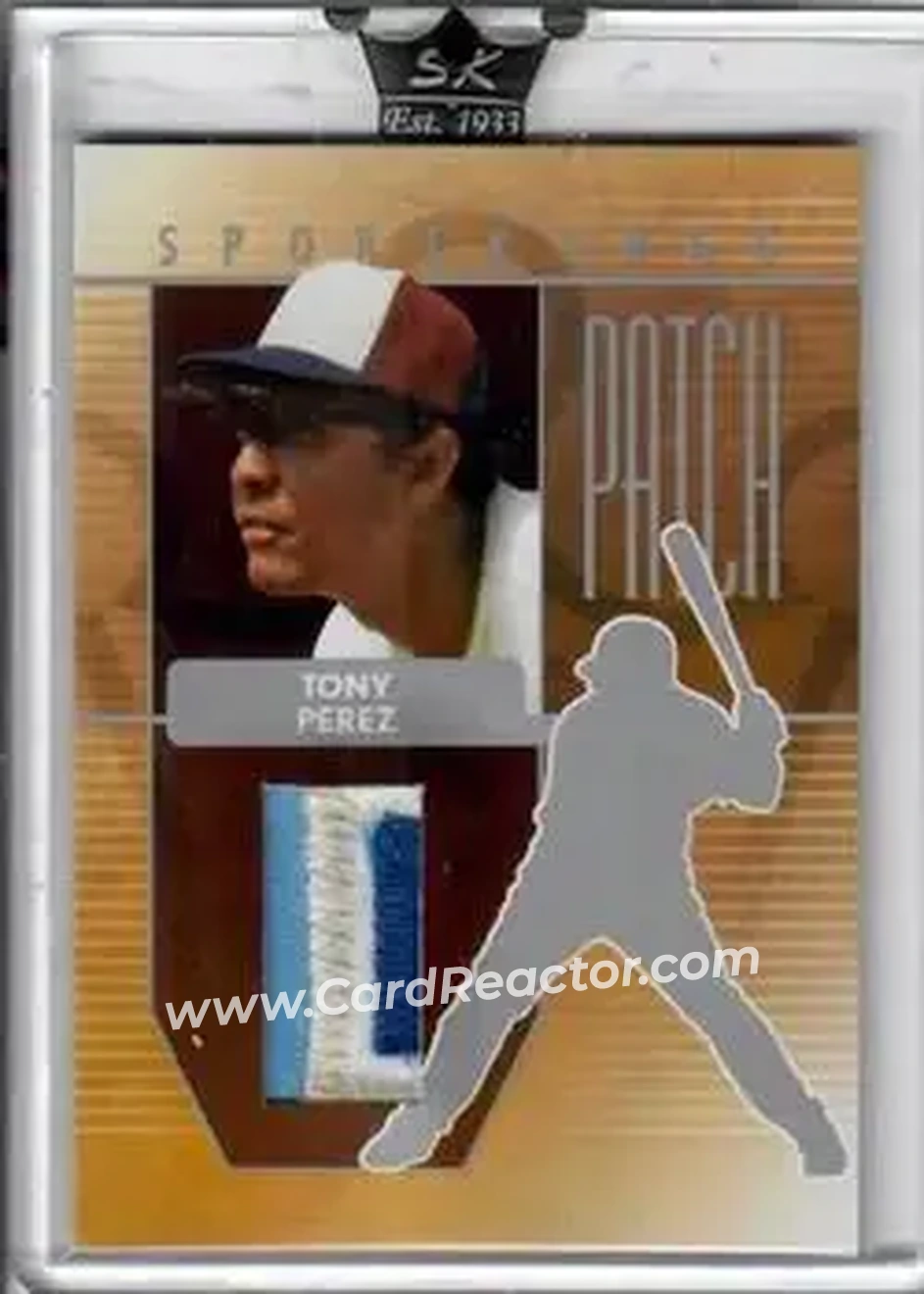 2008 Sportkings Series B - Patch Silver #P-24 - Tony Pérez - Front