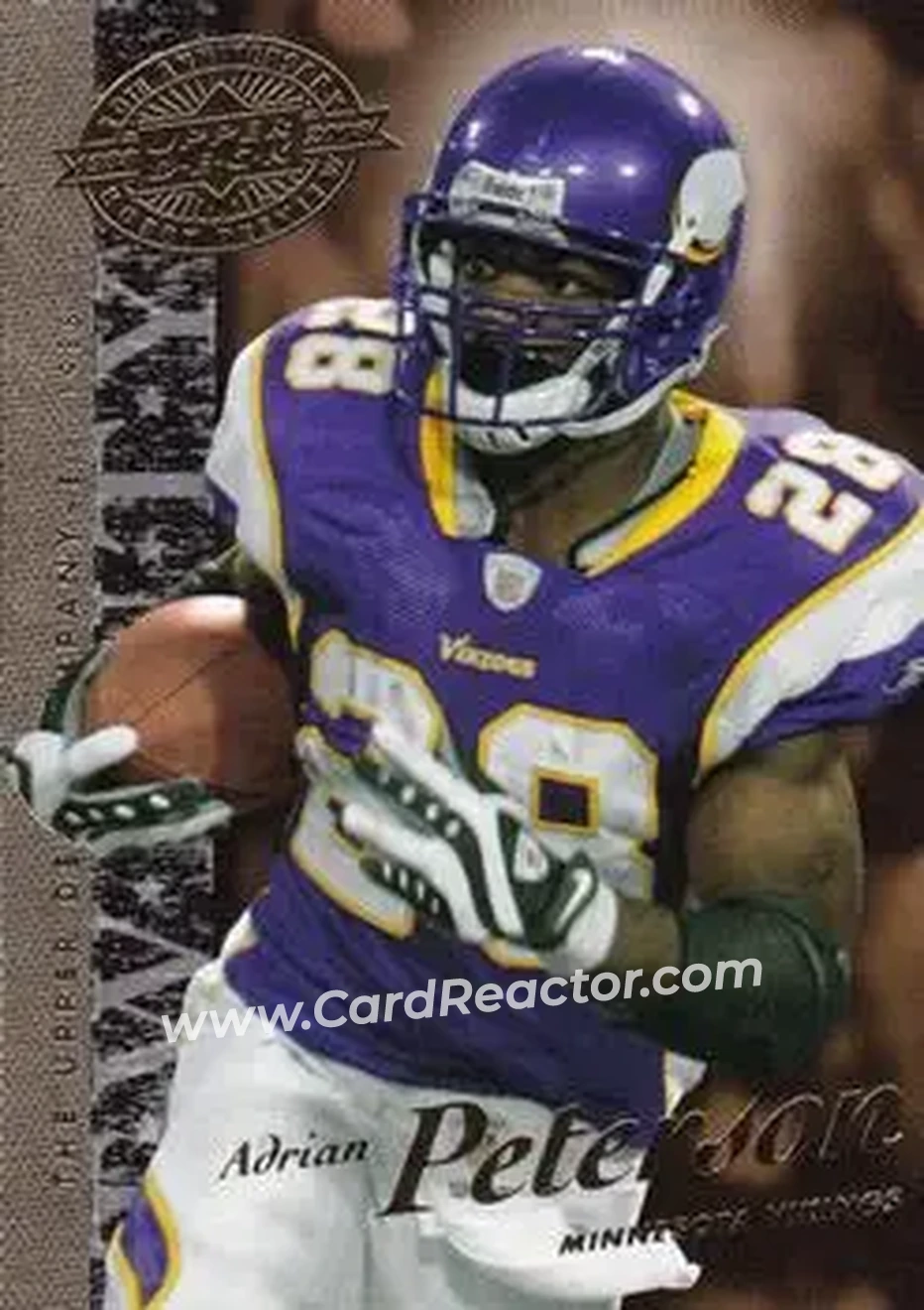 2008 Upper Deck 20th Anniversary #UD-30 - Adrian Peterson - Minnesota Vikings - Front