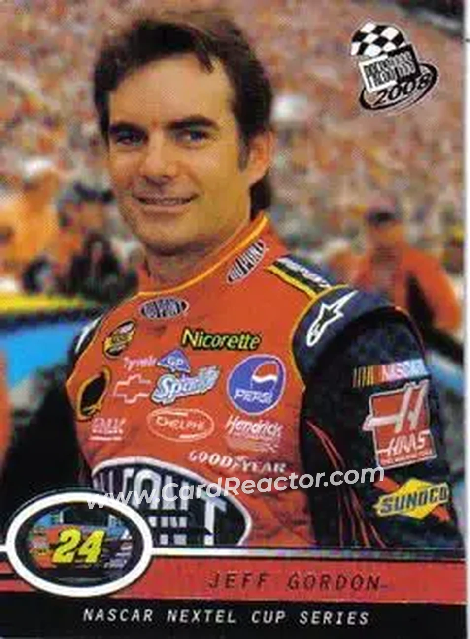 2008 Press Pass #1 - Jeff Gordon - Hendrick Motorsports - Front