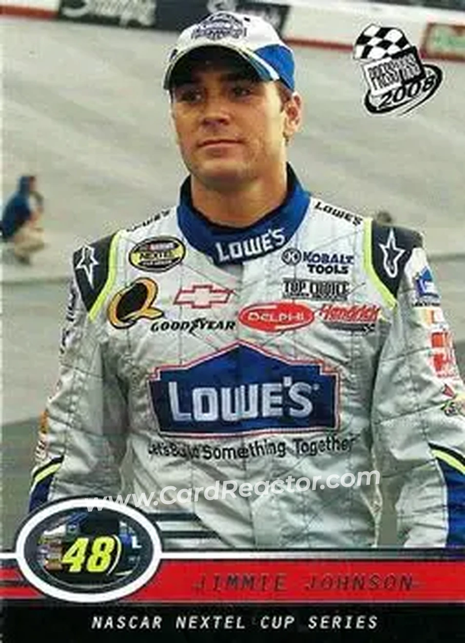 2008 Press Pass #6 - Jimmie Johnson - Hendrick Motorsports - Front